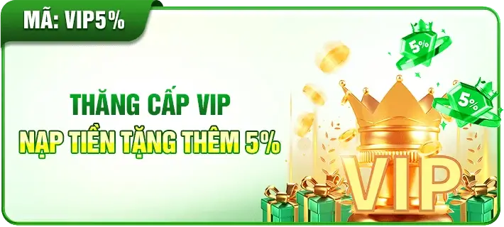 Cm8898 Thưởng thăng cấp vip nạp tiện tặng 5%